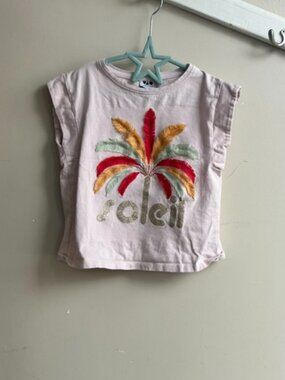 🌴☀️ Tape à l’Oeil Graphic T-Shirt – Palm Tree Fringe – Size 6 ☀️🌴